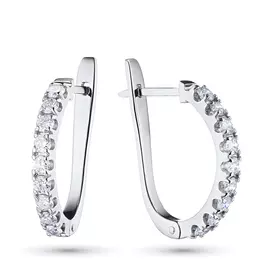 Серьги из белого золота с бриллиантами э0901сг04201467