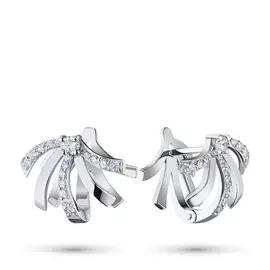 Серьги из белого золота с бриллиантами э0901сг04202177
