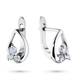 Серьги из белого золота с бриллиантами э0901сг04202782