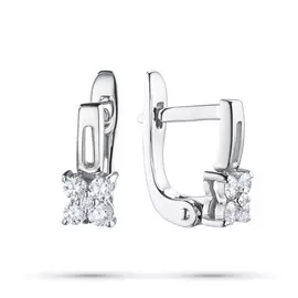 Серьги из белого золота с бриллиантами э0901сг04210515