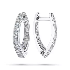 Серьги из белого золота с бриллиантами э0901сг04210952