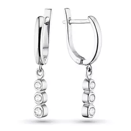 Серьги из белого золота с бриллиантами э0901сг05115200