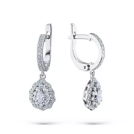 Серьги из белого золота с бриллиантами э0901сг06183900