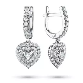 Серьги из белого золота с бриллиантами э0901сг06210905