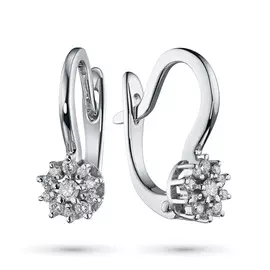 Серьги из белого золота с бриллиантами э0901сг07191000