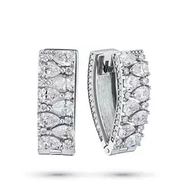 Серьги из белого золота с бриллиантами э0901сг07200362