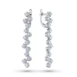 Серьги из белого золота с бриллиантами э0901сг08187500