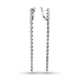 Серьги из белого золота с бриллиантами э0901сг08195520