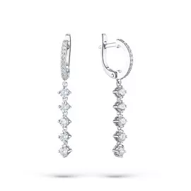 Серьги из белого золота с бриллиантами э0901сг08200921