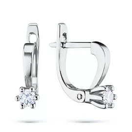 Серьги из белого золота с бриллиантами э0901сг09104700