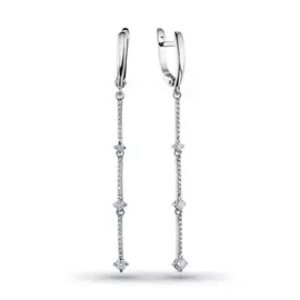 Серьги из белого золота с бриллиантами э0901сг09196520