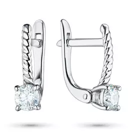 Серьги из белого золота с бриллиантами э0901сг09210851