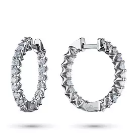 Серьги из белого золота с бриллиантами э0901сг12199030