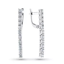 Серьги из белого золота с бриллиантами э0901сг07190510