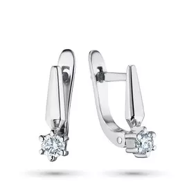 Серьги из белого золота с бриллиантами э0901сг04200743