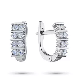 Серьги из белого золота с бриллиантом э0901сг01190800