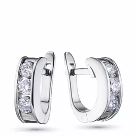 Серьги из белого золота с бриллиантом э0901сг02164400