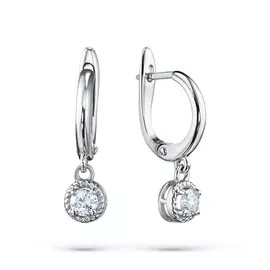 Серьги из белого золота с бриллиантами э0901сг02200214