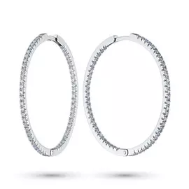 Серьги из белого золота с бриллиантом э0901сг03186000