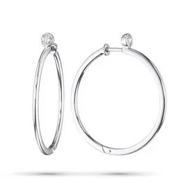 Серьги из белого золота с бриллиантом э0901сг03210890