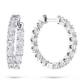 Серьги из белого золота с бриллиантом э0901сг03210907