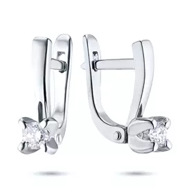 Серьги из белого золота с бриллиантом э0901сг04160800
