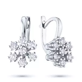 Серьги из белого золота с бриллиантом э0901сг04182000