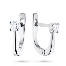 Серьги из белого золота с бриллиантом э0901сг04202646