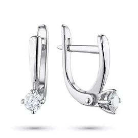 Серьги из белого золота с бриллиантами э0901сг04202987