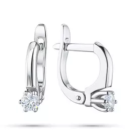 Серьги из белого золота с бриллиантами э0901сг04203160