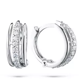 Серьги из белого золота с бриллиантами э0901сг04210524