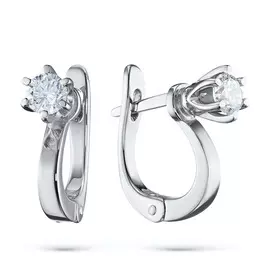 Серьги из белого золота с бриллиантами э0901сг05091100