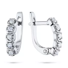 Серьги из белого золота с бриллиантом э0901сг05161000