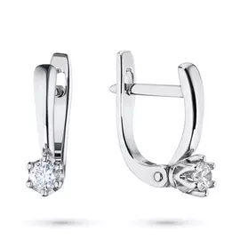 Серьги из белого золота с бриллиантами э0901сг05171200