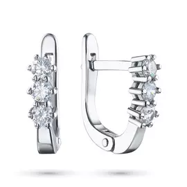 Серьги из белого золота с бриллиантами э0901сг06155300