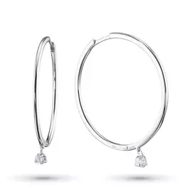 Серьги из белого золота с бриллиантами э0901сг06200859