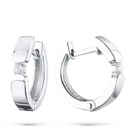 Серьги из белого золота с бриллиантом э0901сг06210505