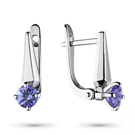 Серьги из белого золота с бриллиантами э0901сг07194010