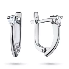 Серьги из белого золота с бриллиантами э0901сг08200107