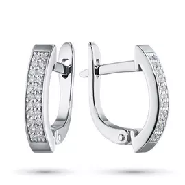 Серьги из белого золота с бриллиантами э0901сг09174800