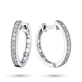 Серьги из белого золота с бриллиантом э0901сг09175100