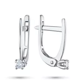 Серьги из белого золота с бриллиантами э0901сг10200130