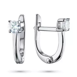 Серьги из белого золота с бриллиантами э0901сг10200202