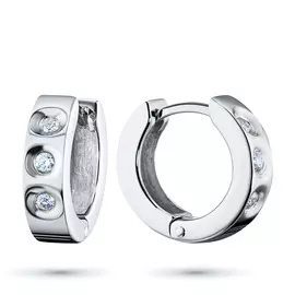 Серьги из белого золота с бриллиантом э0901сг11153000