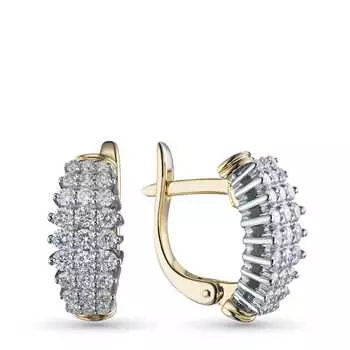 Серьги из комбинированного золота э4812сг04210668_white