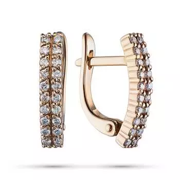 Серьги из красного золота э0212сг04210303