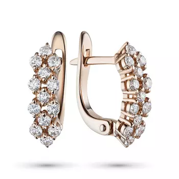 Серьги из красного золота э0212сг08160900