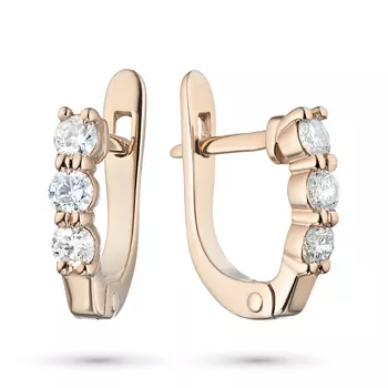 Серьги из красного золота э0212сг09170500_white