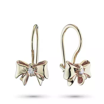 Серьги из красного золота с бриллиантами э0201сг07171400