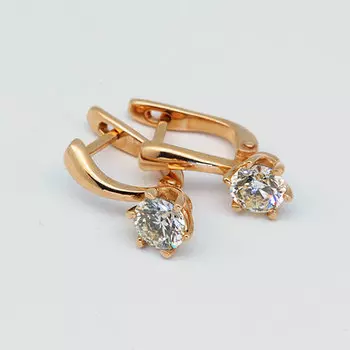 Серьги из красного золота с бриллиантами э0201сг01130900